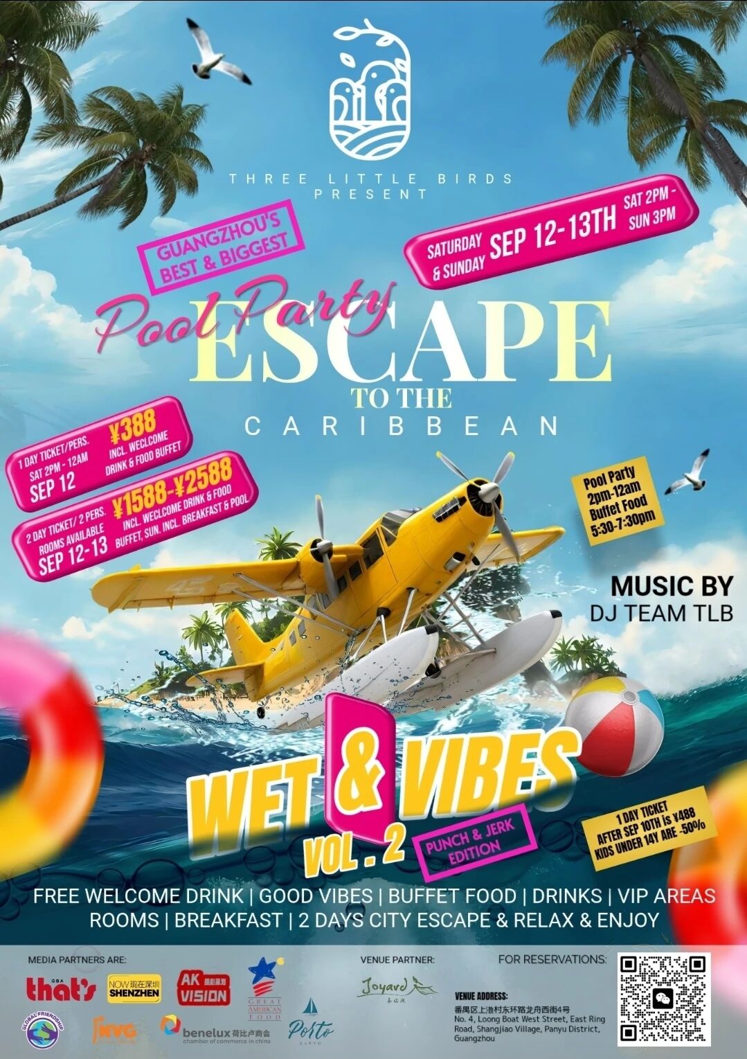 Escape to the Caribbean: Wet & Vibes Vol.2 Pool Party by Three Little Birds